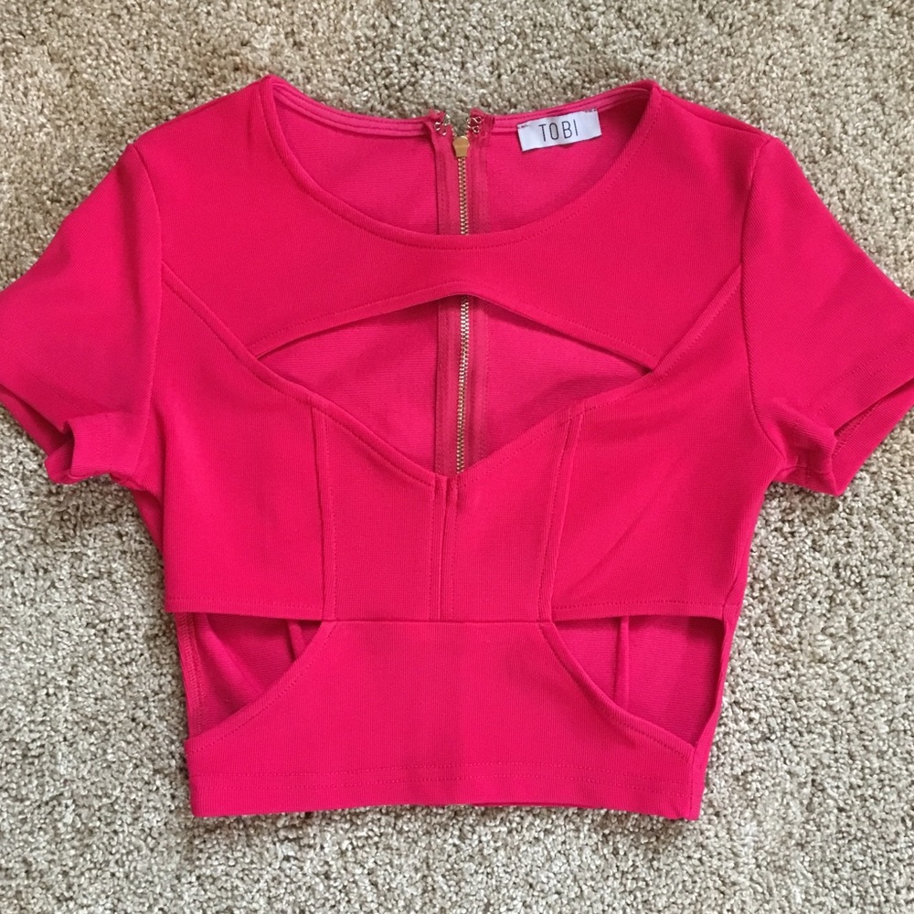 Pink Crop Top